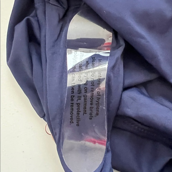 Quince Navy Blue Bikini Set NWT XS Minimalist High Waisted 2 Piece Swim - Picture 8 of 11